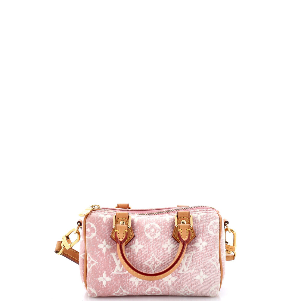 Louis Vuitton Nano Speedy Bandouliere NM Bag Monogram Jacquard Denim